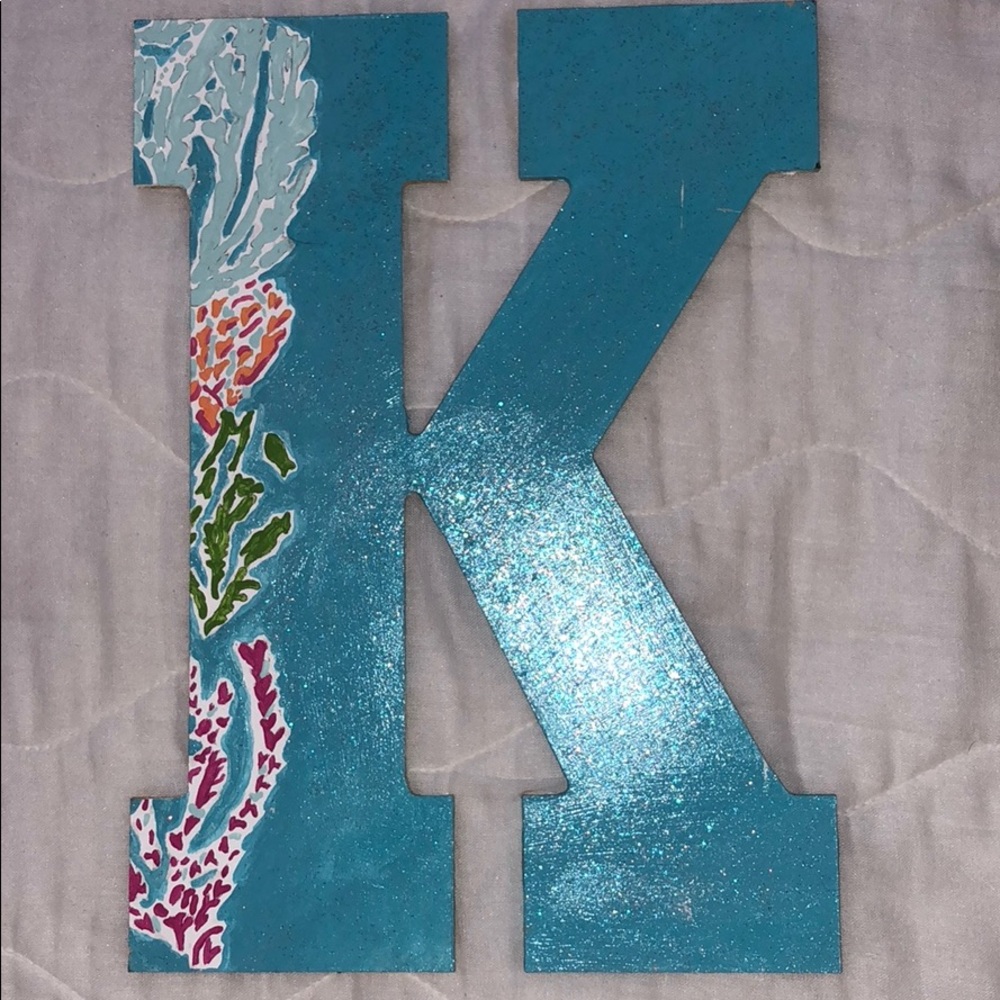 Lilly Pulitzer Print Painted K Letter